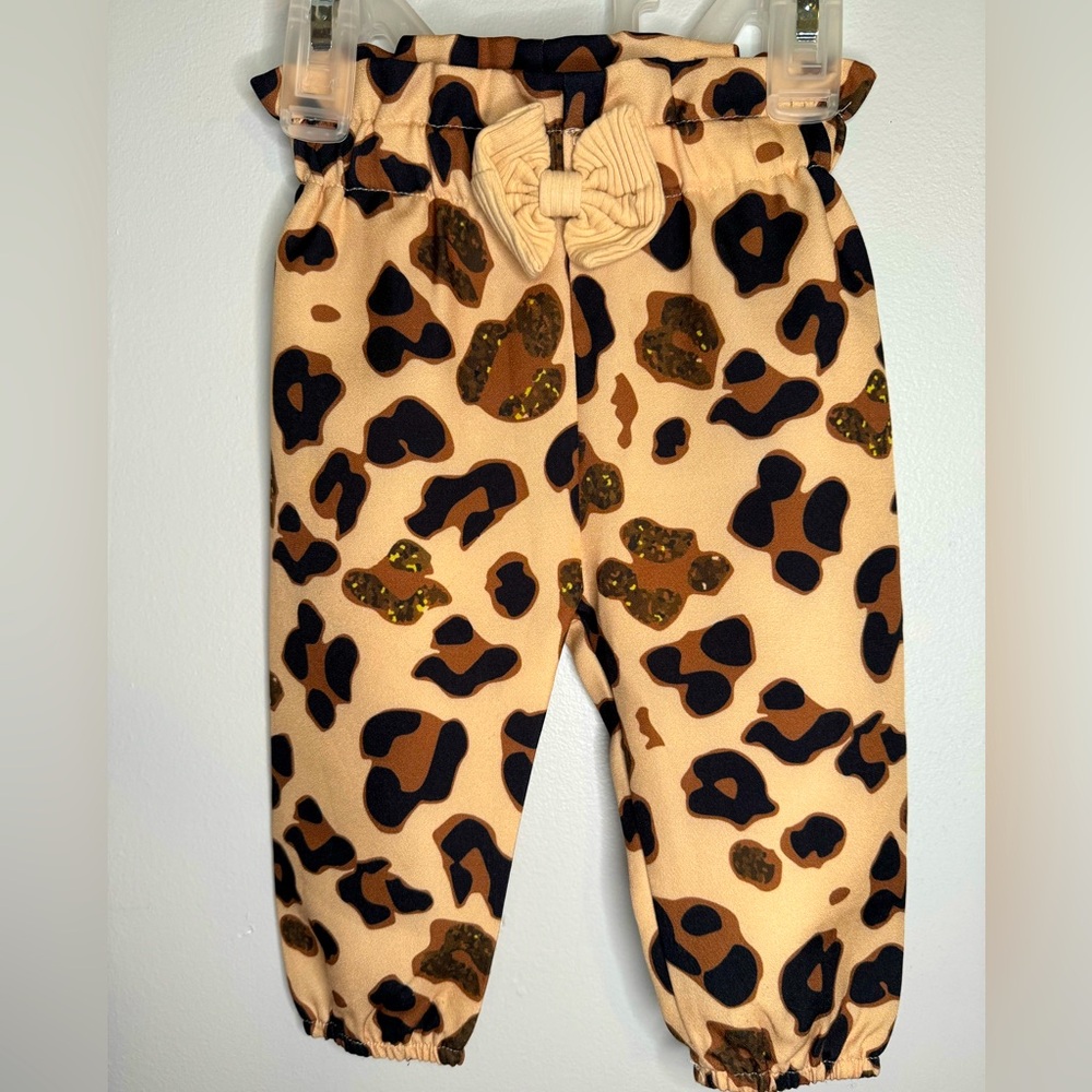Fo Shan MBB Garment Ltd. Baby Girl Pants Leopard 🐆 Print 3-6 Months NWOT